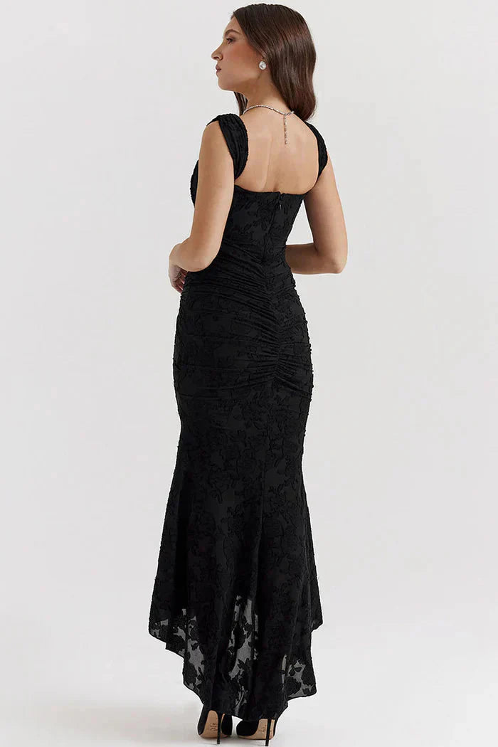 Larisa - Maxi-jurk met Visstaartmotief
