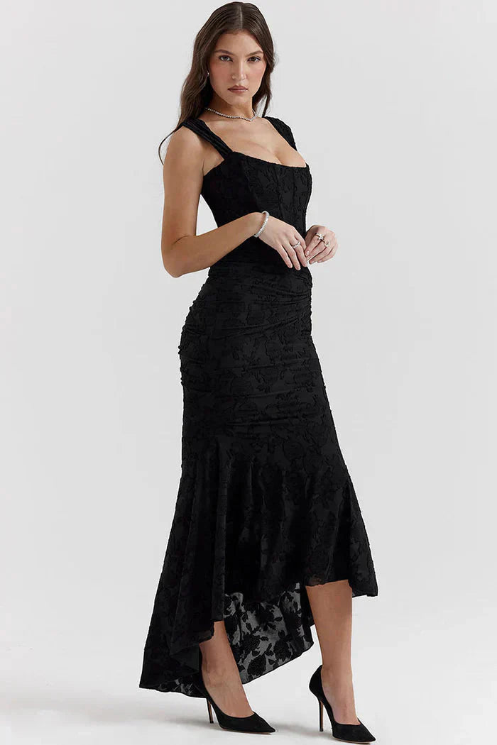 Larisa - Maxi-jurk met Visstaartmotief
