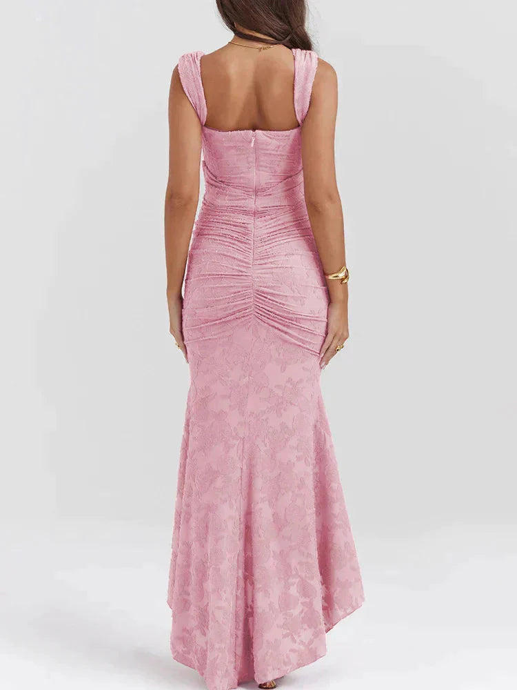 Larisa - Maxi-jurk met Visstaartmotief