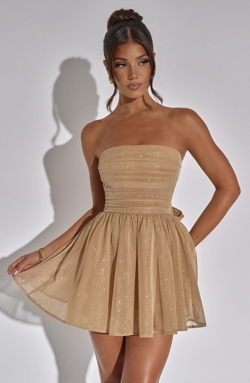 Lila - Glamoureuze Party Mini-Jurk voor Dames
