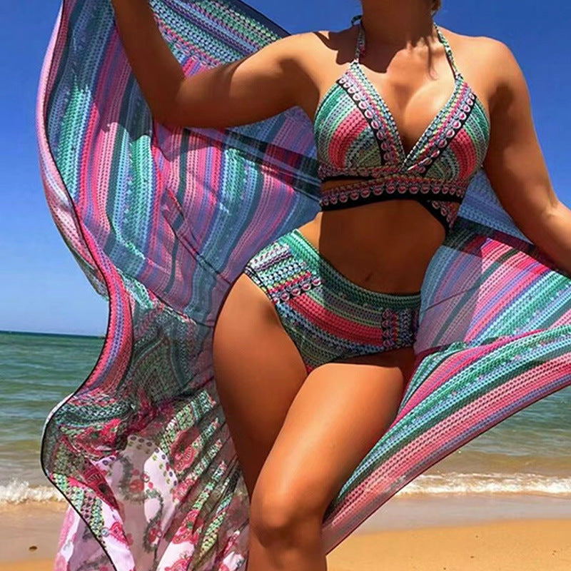 Loujain - Boho Bikini Dames Met Gekruiste Bandjes