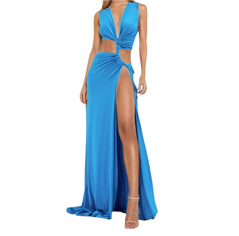 Lythara - Zomers Halterjurk met Maxi-Hals voor Dames