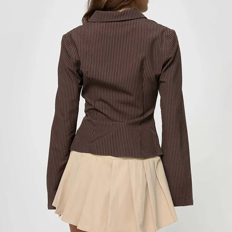 Mara - Retro Blouse met Statement Look voor Dames