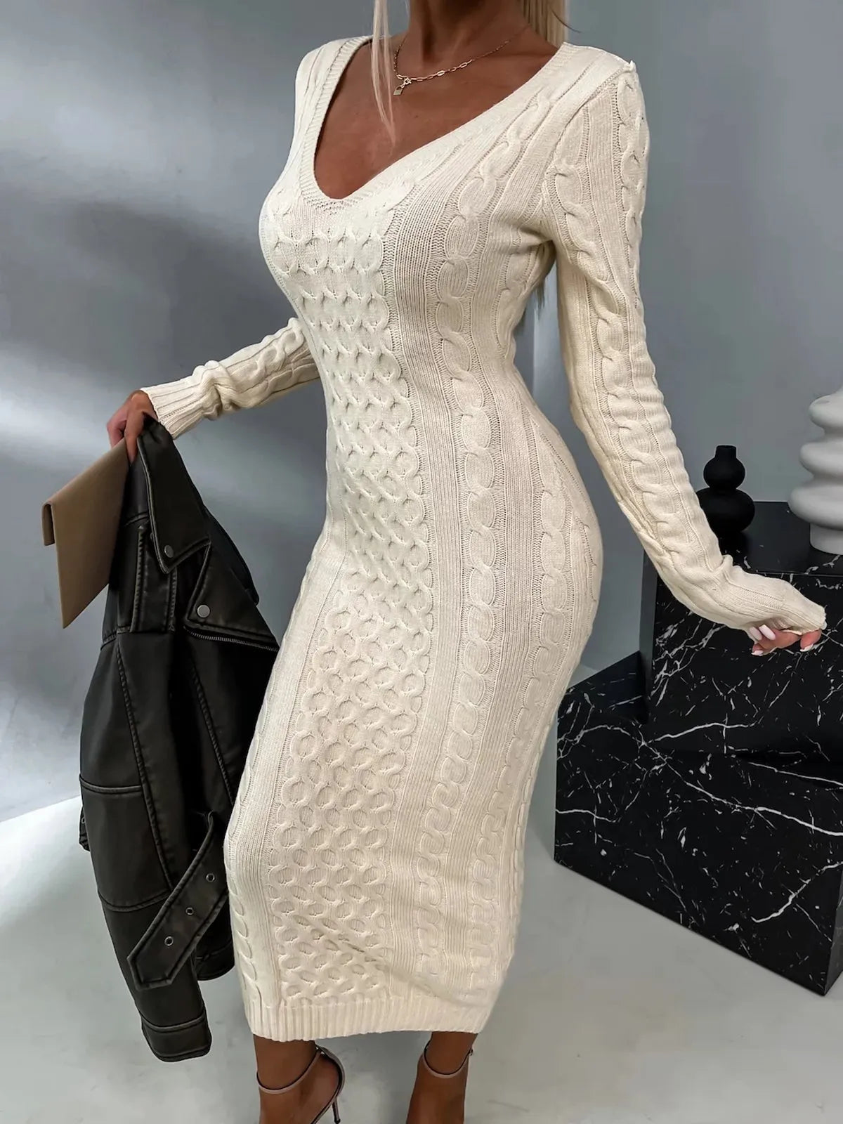 Marlien - Stijlvolle Sweater Jurk
