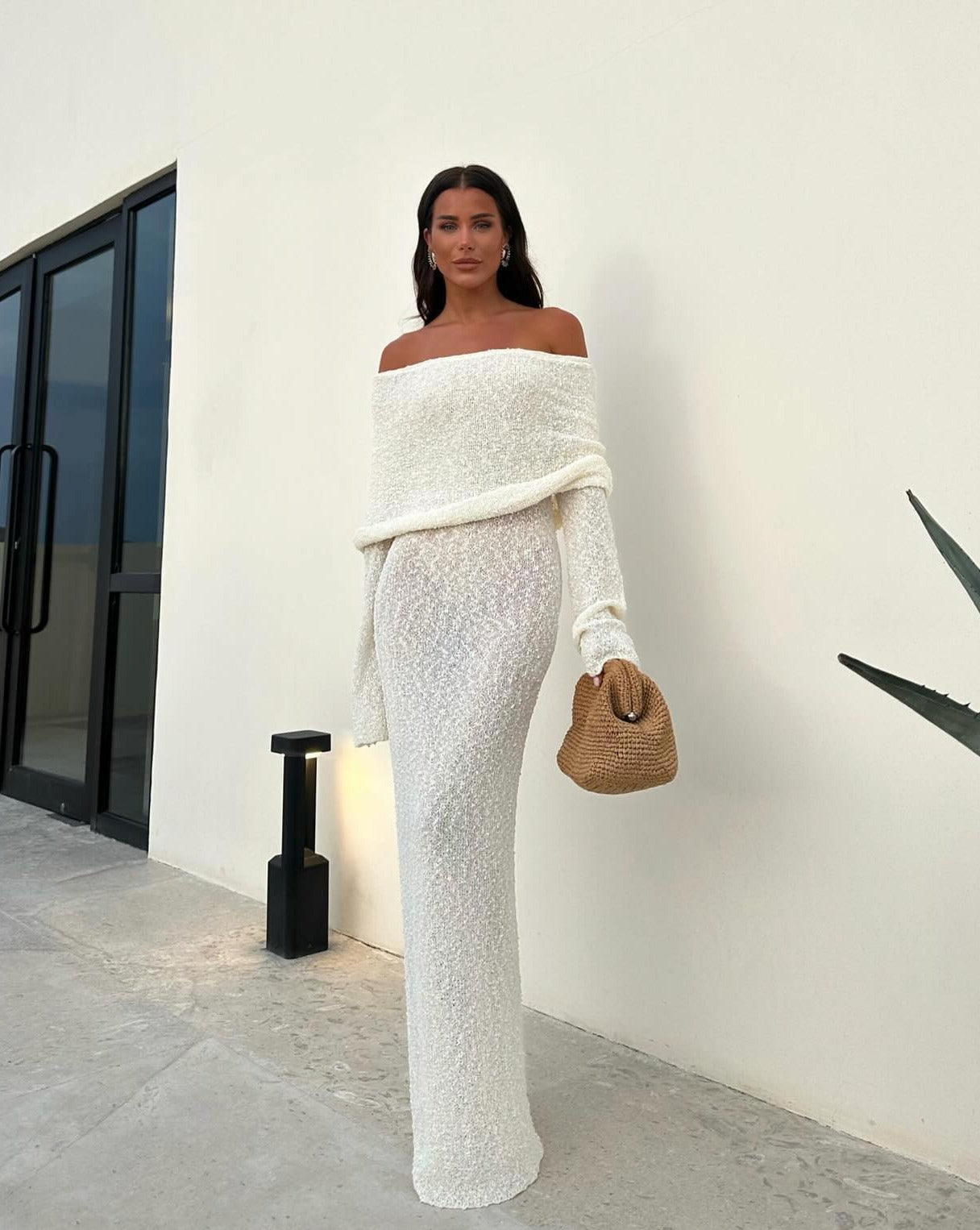 Marre - Stijlvolle Off shoulder Jurk