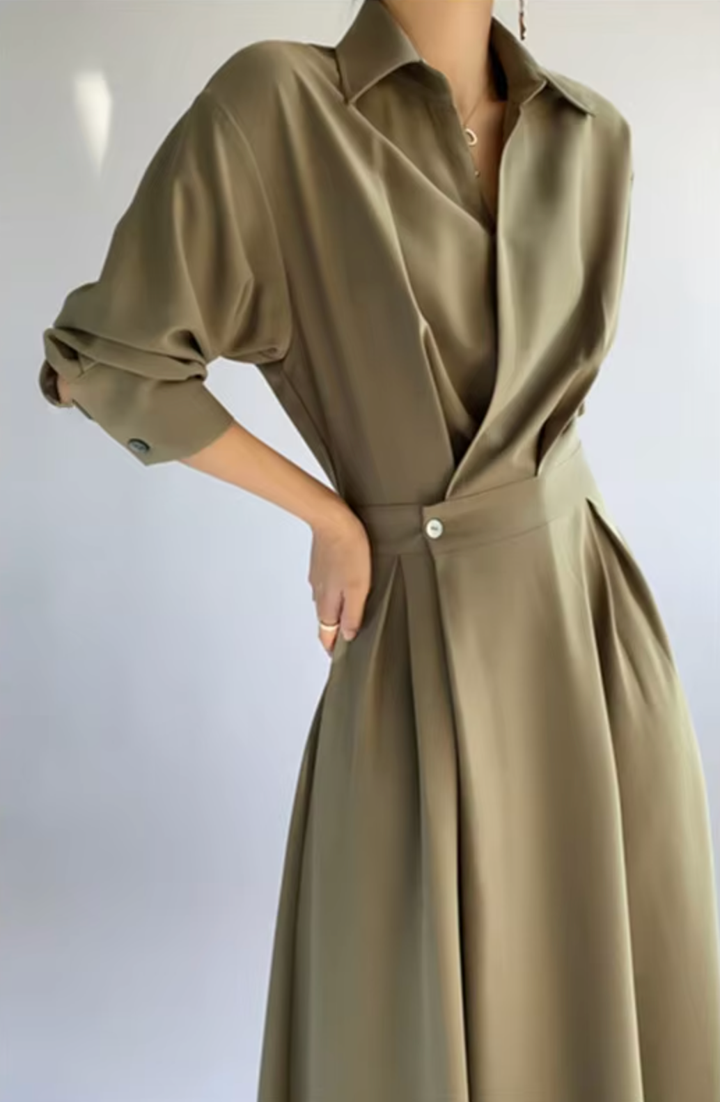 Masal - jurk met lange mouwen