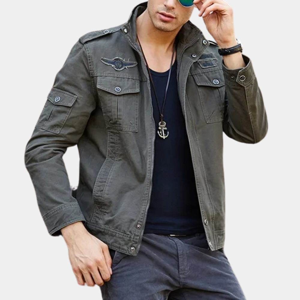 Mathies - Airborne retro militaire jas met zakken