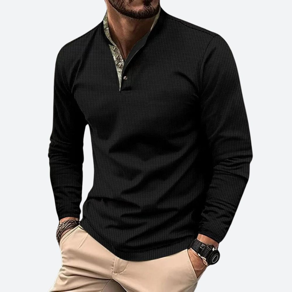 Milo - Long Sleeve Polo voor Heren