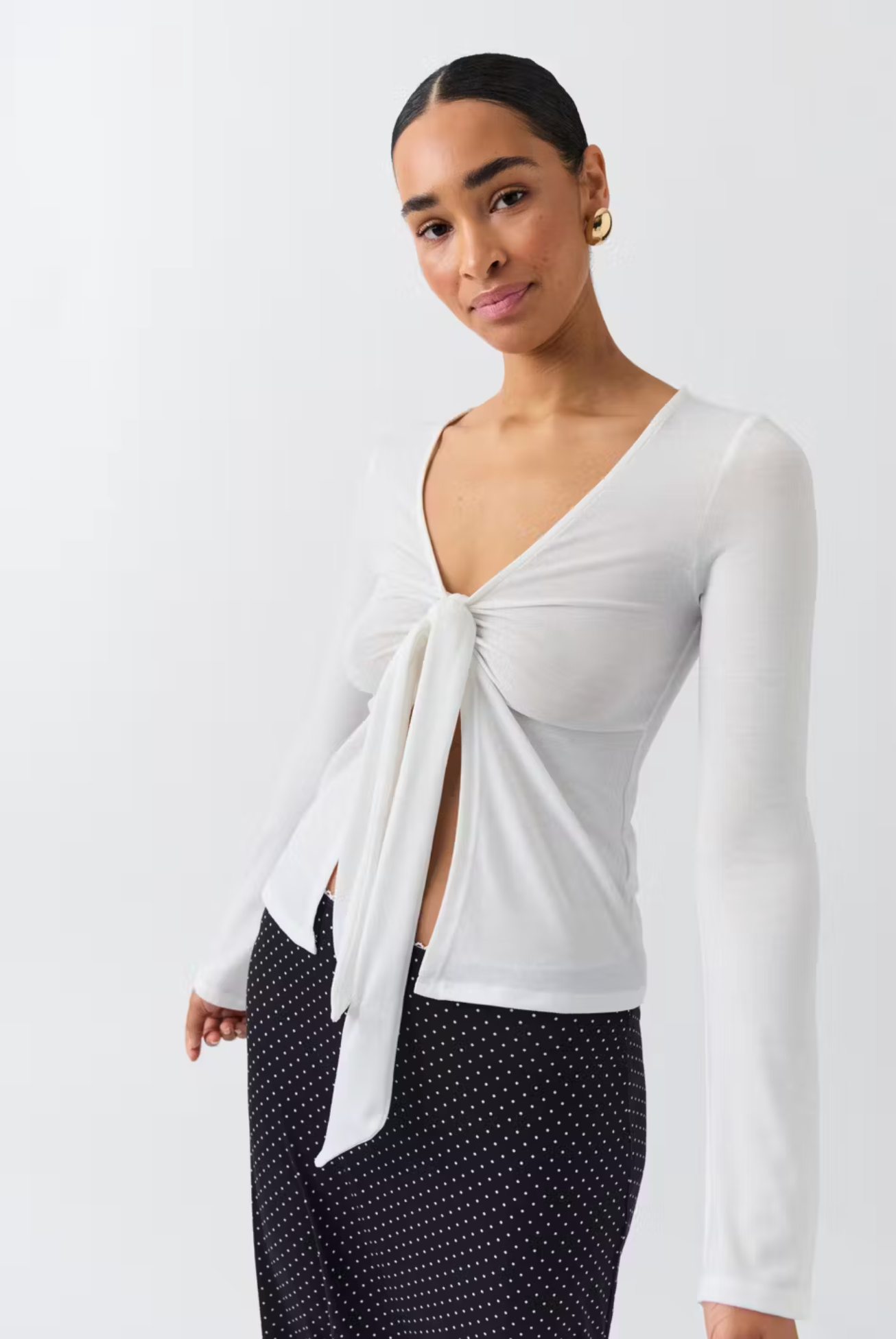 Myrvana - Refined Blouse with Knot Top for Women