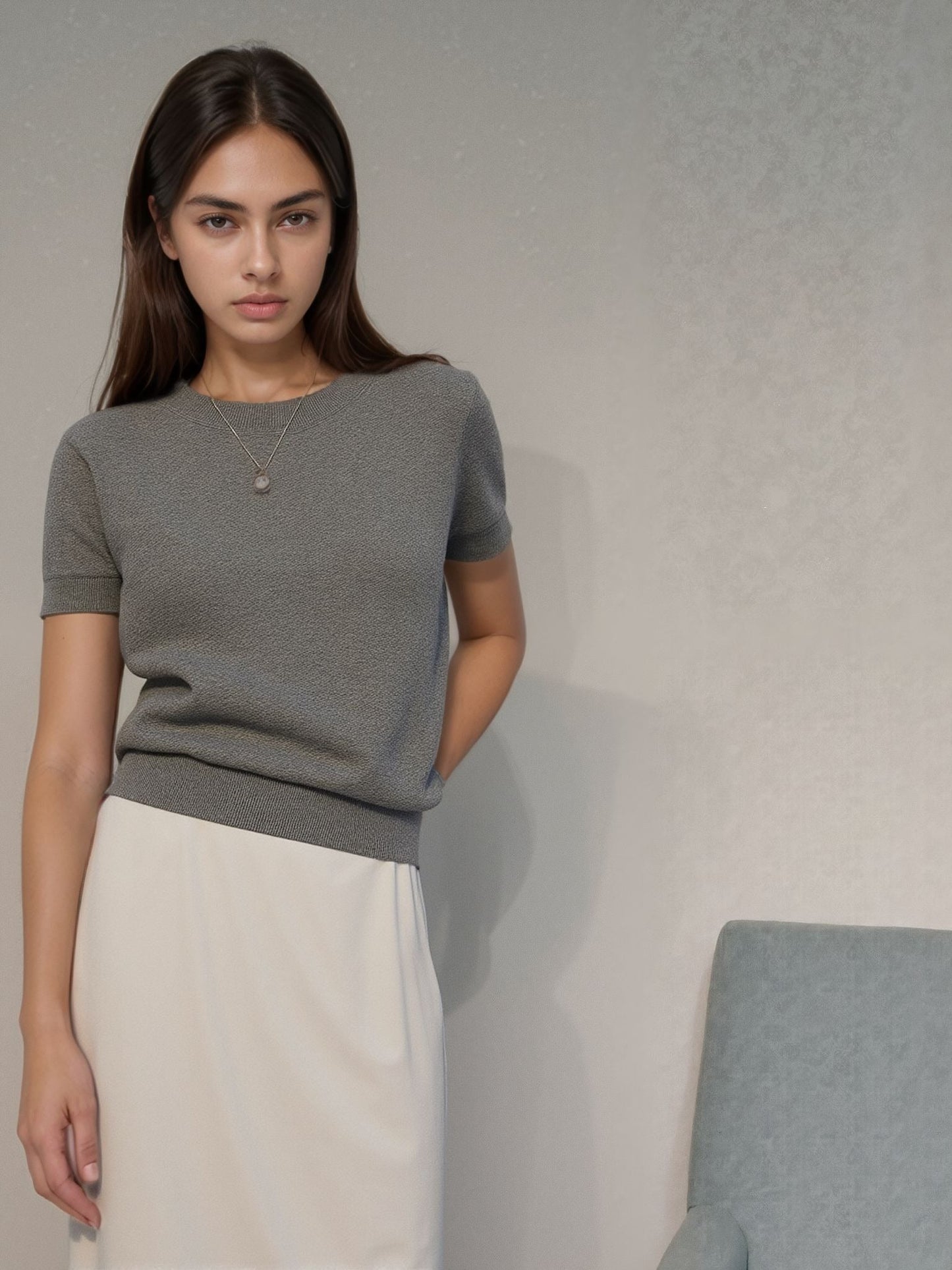 Nila - Luchtige Blouse met Korte Mouwen voor Dames