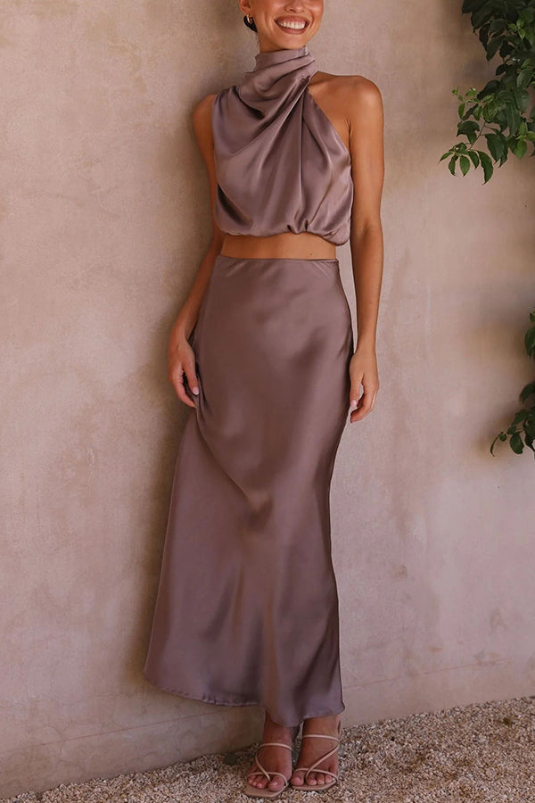 Raniya - Satin Two-Piece Set