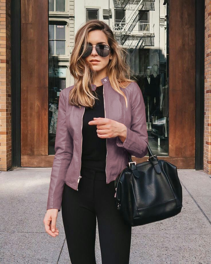 Rodja - Slim-fit Leren Jas