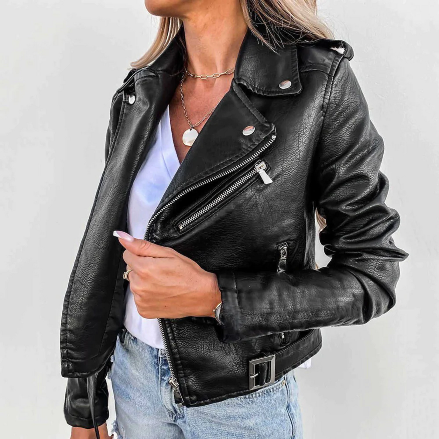 Rosemijn - Dames Lerenlook Jacket