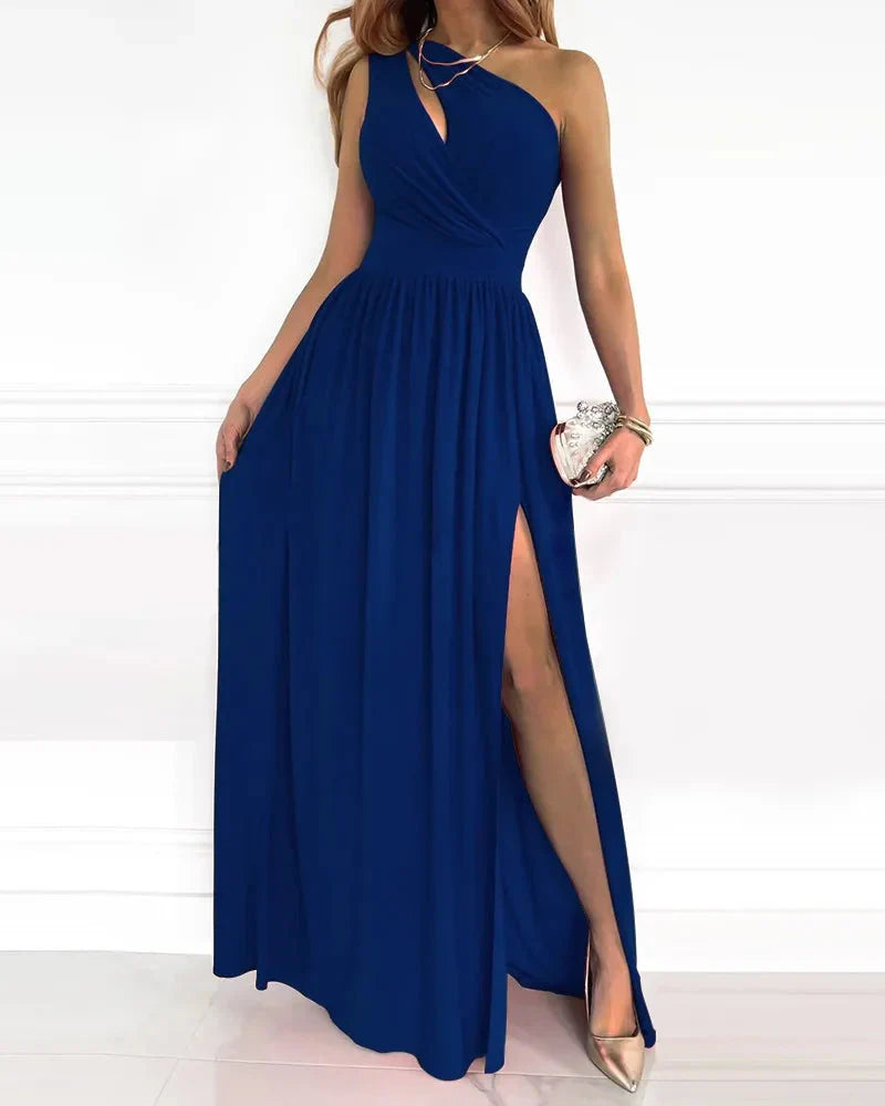 Sarai - Elegante Maxi-Jurk Met Één Schouder