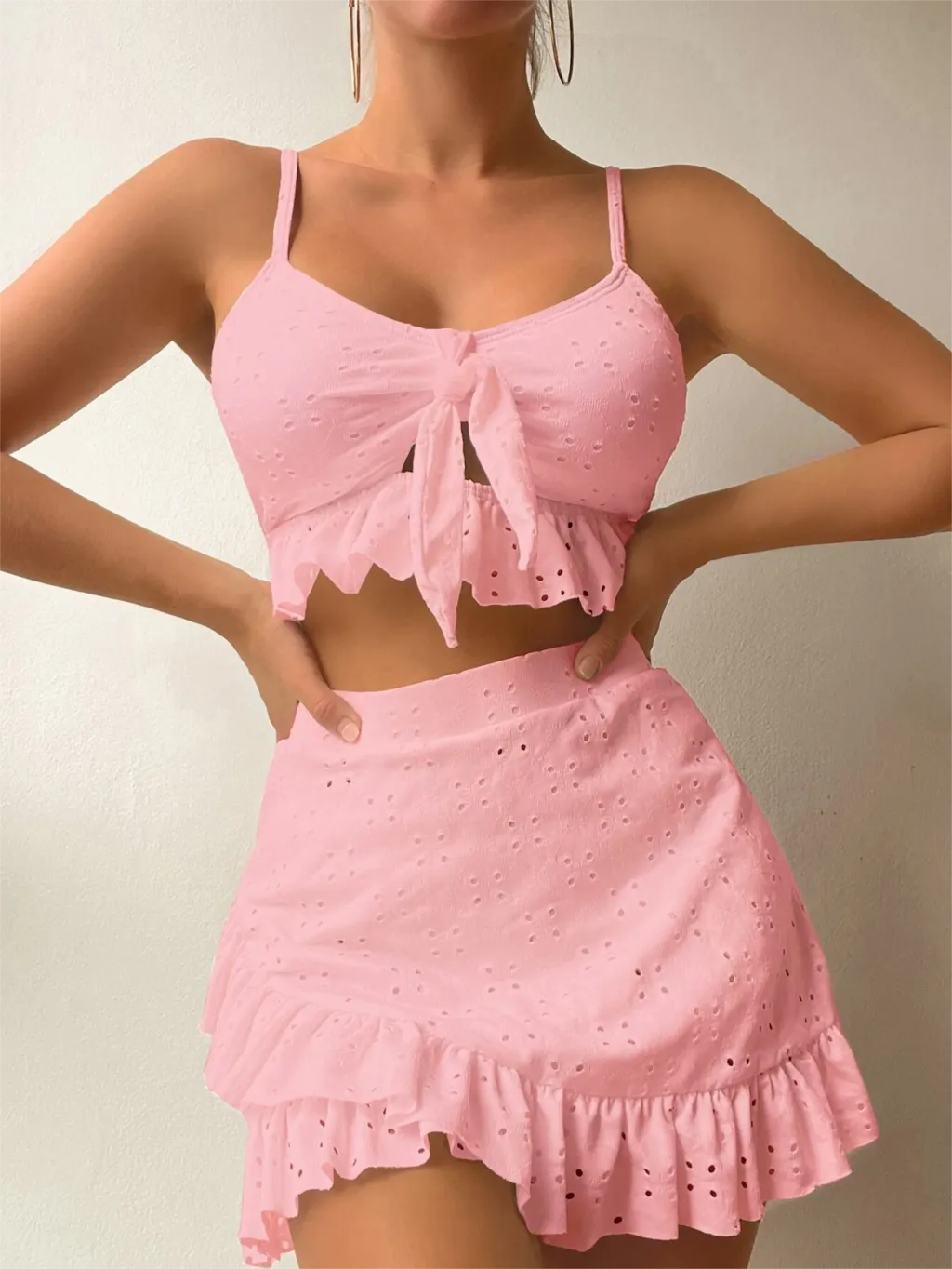 Seraphine - Airy Eyelet Lace Set for Women