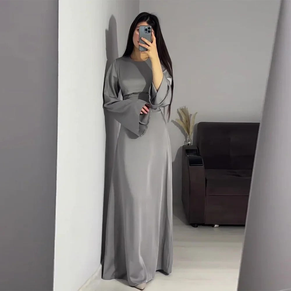 Sienna - Elegante Satijnen Lange Jurk voor Dames