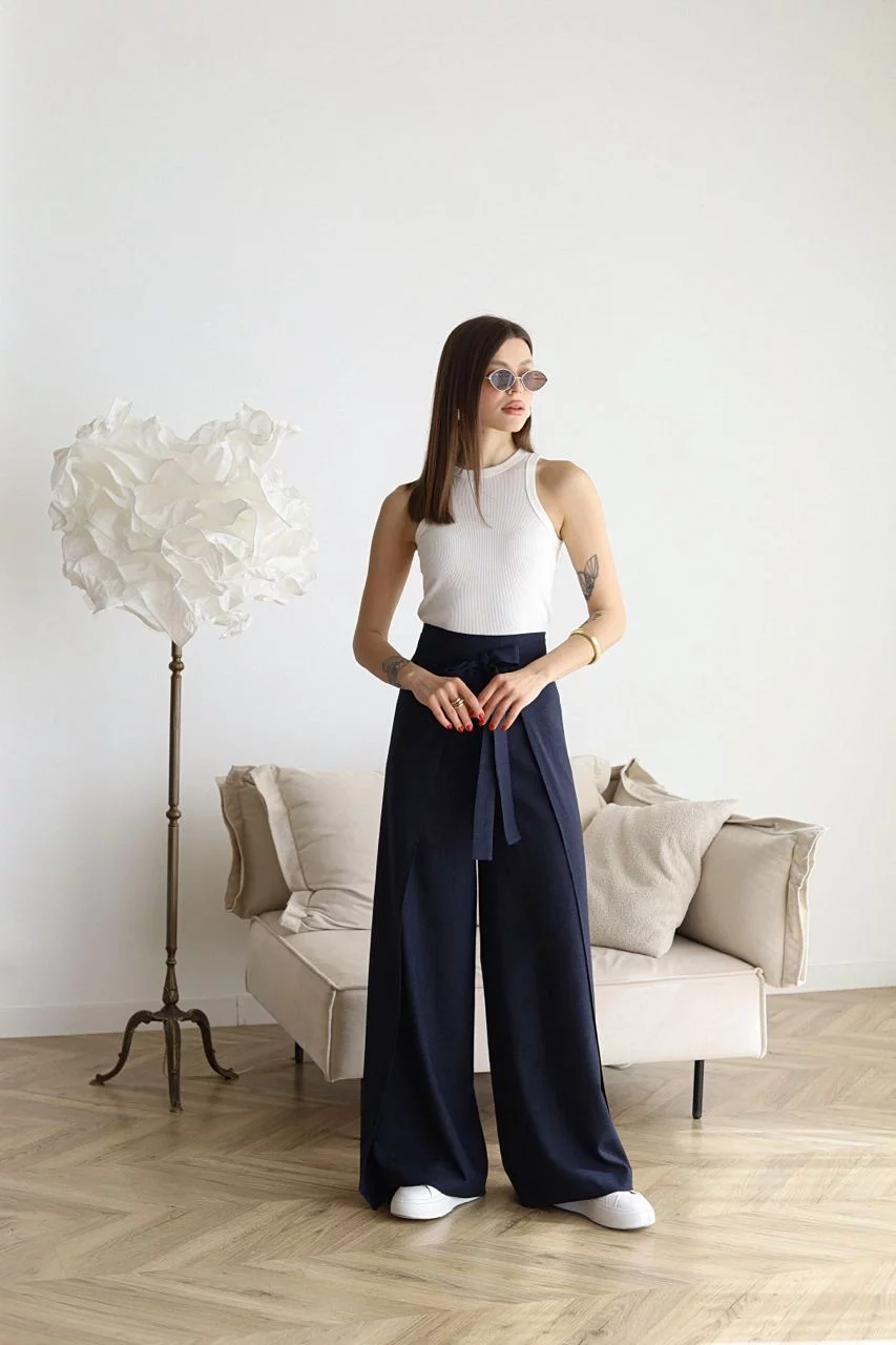 Sophie - Wide Wrap Trousers