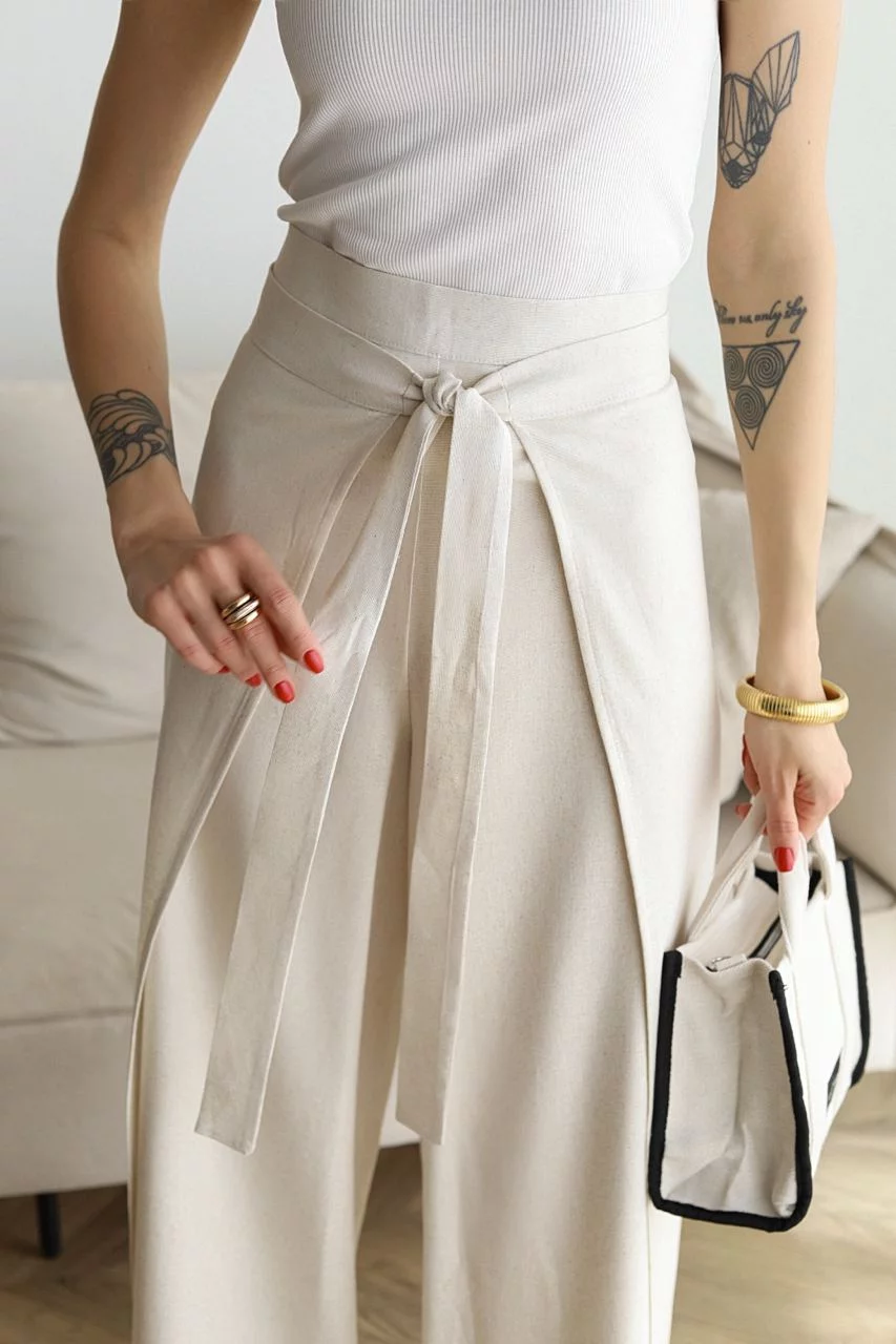 Sophie - Wide Wrap Trousers
