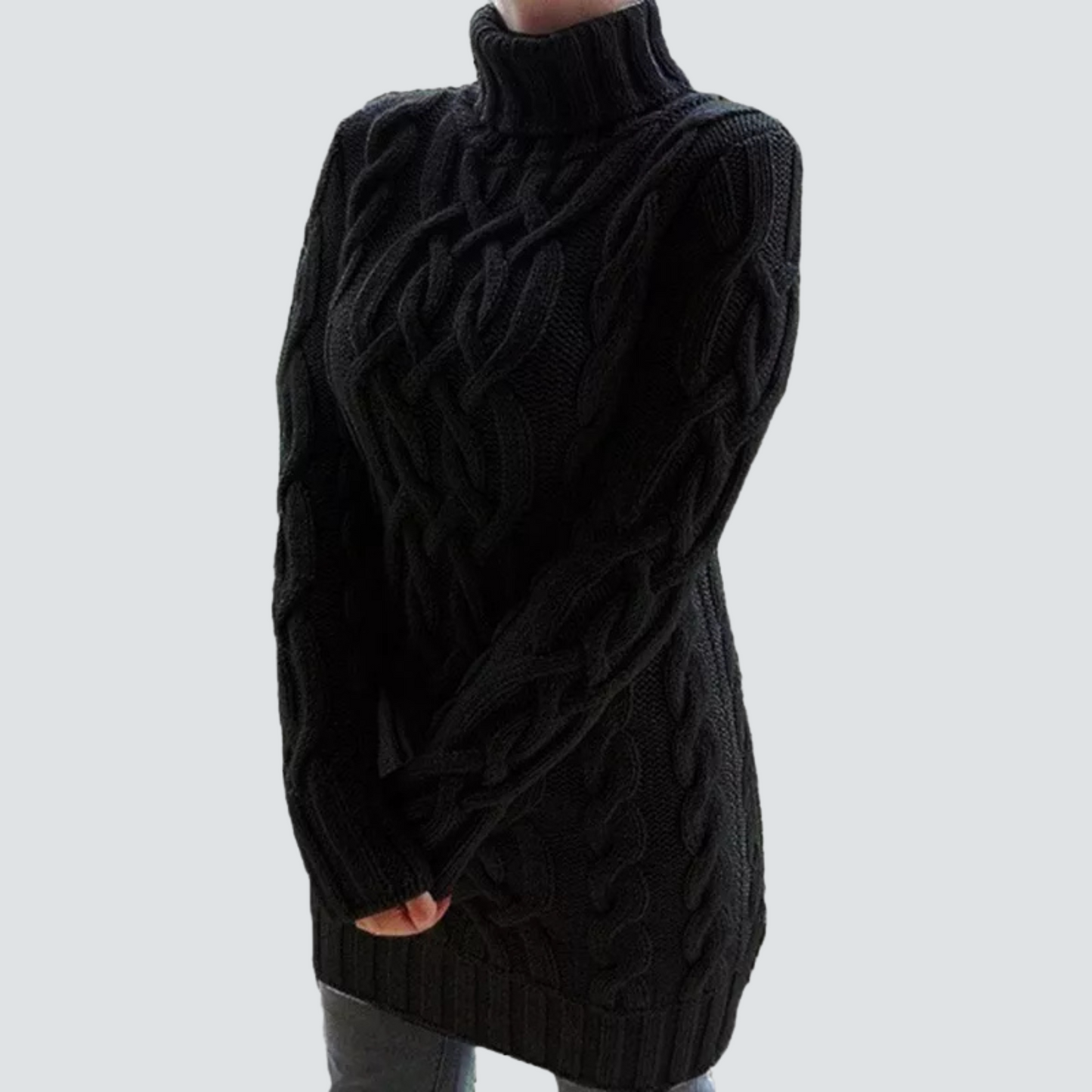 Sophie – Elegante Kabelgebreide Coltruijurk