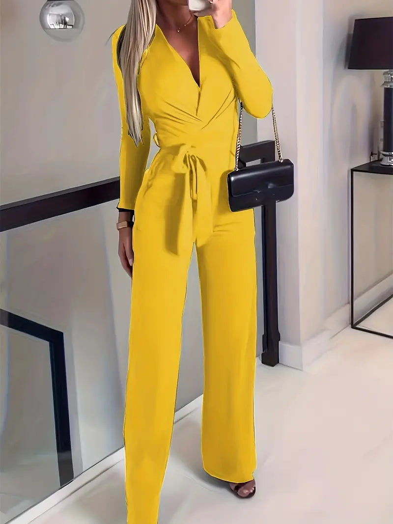 Tanya - Jumpsuit voor dames met V-hals