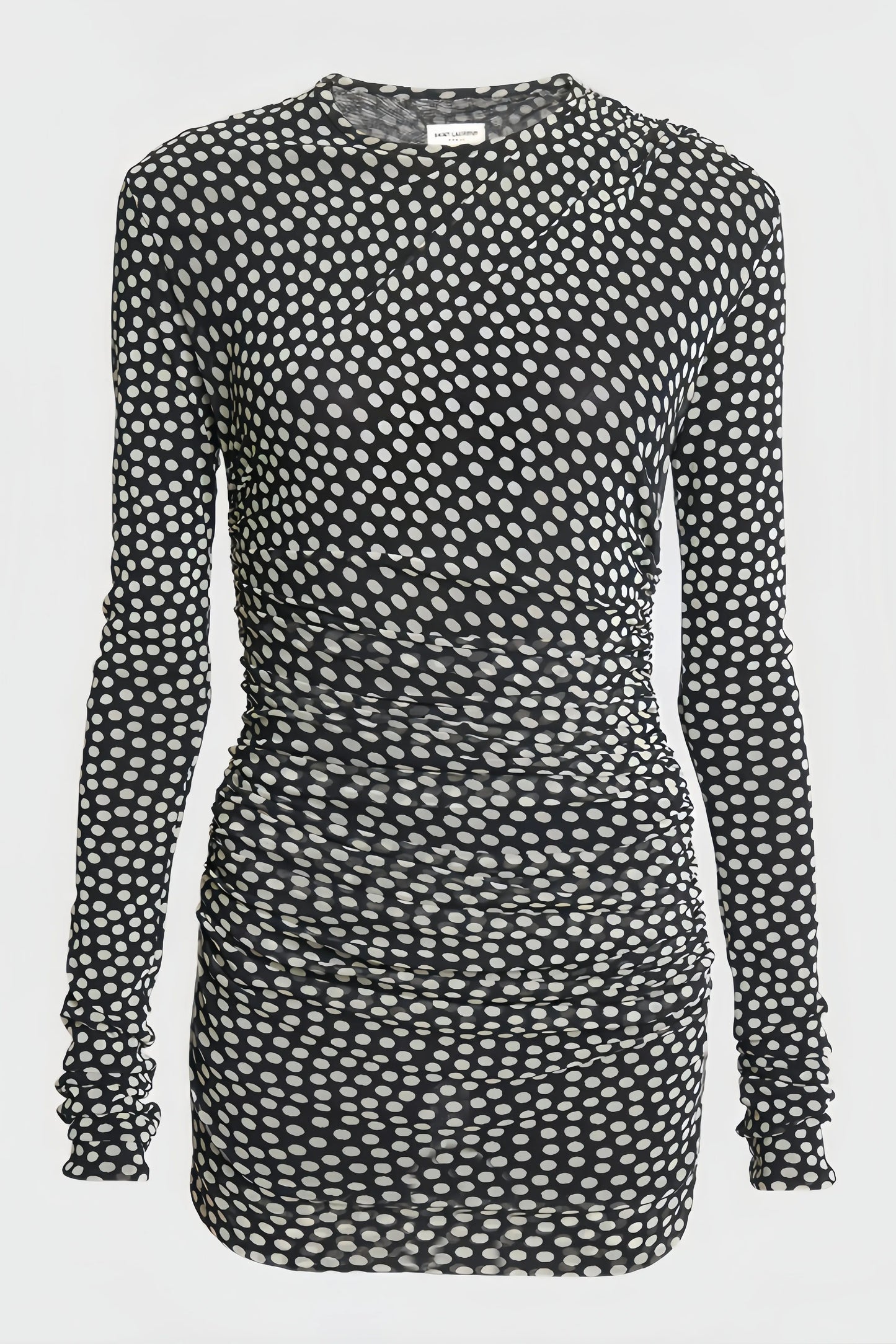 Tracy - Zwart Mini Jurkje met Witte Stippen