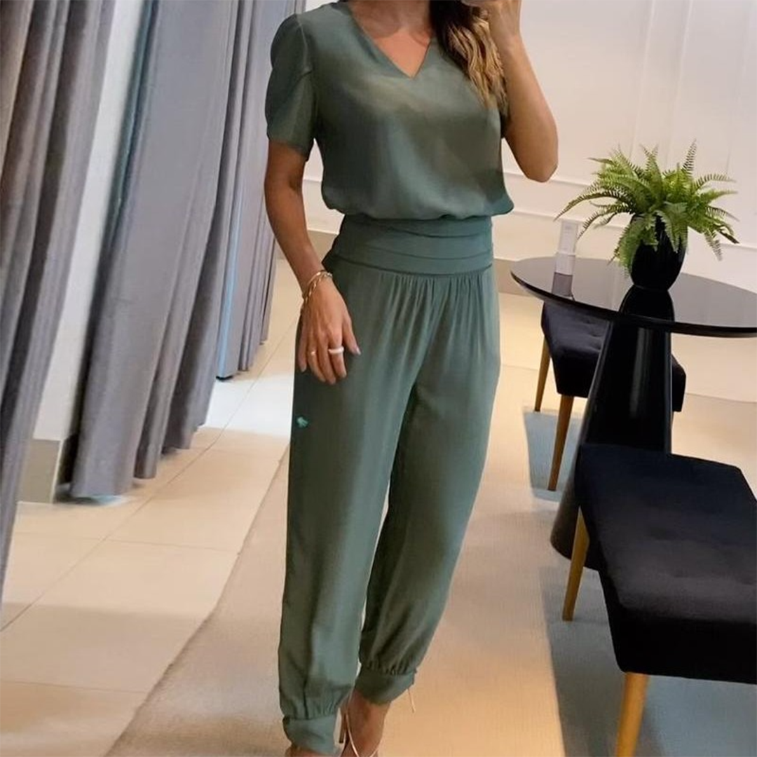 Valeria - Elegante Bedrukte Jumpsuit