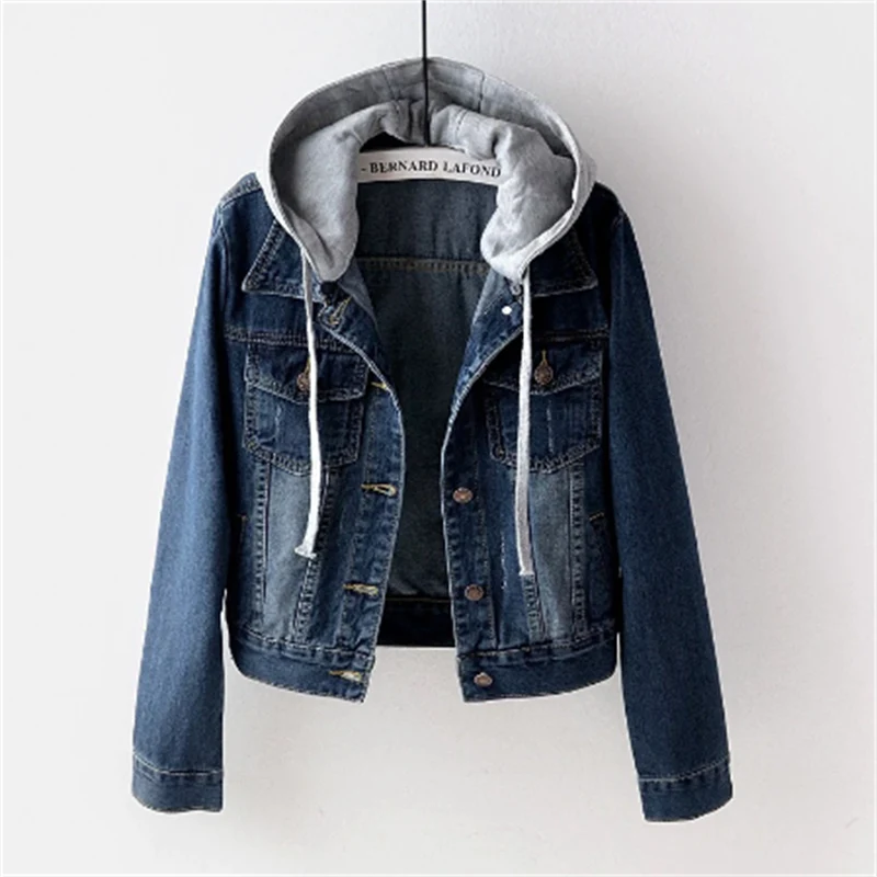 Vera - Denim Jacket with Hood for Women