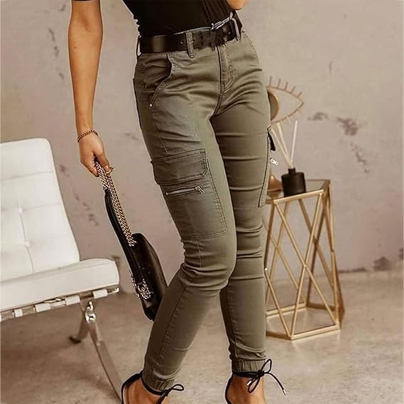 Yara - Dames Cargo Jeans met Stijl en Functionaliteit