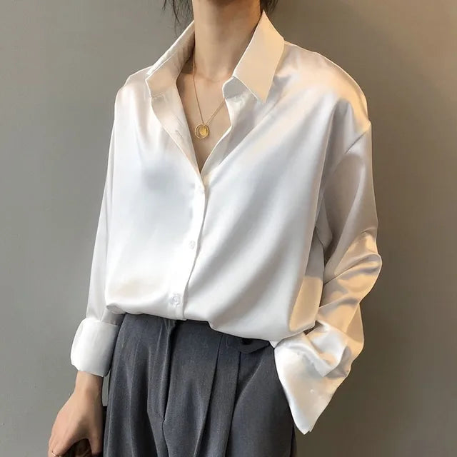 Yill - Luxe blouse van satijn