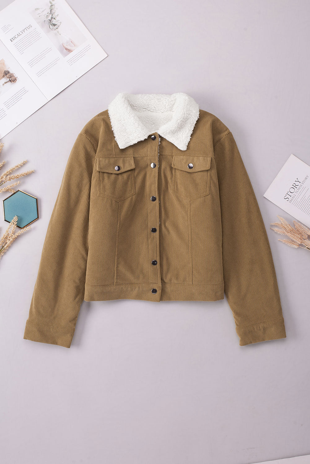Marise - Jacket met wollen kraag