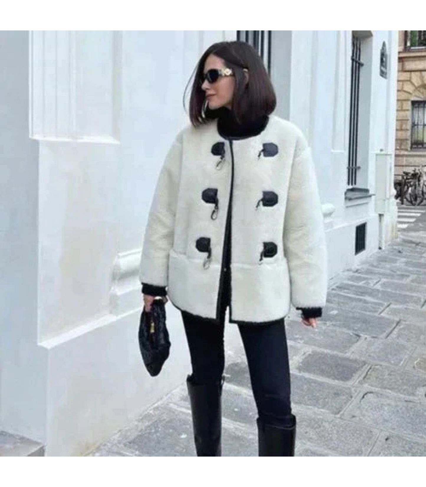Moira - Comfortable Winter Coat with Buttons