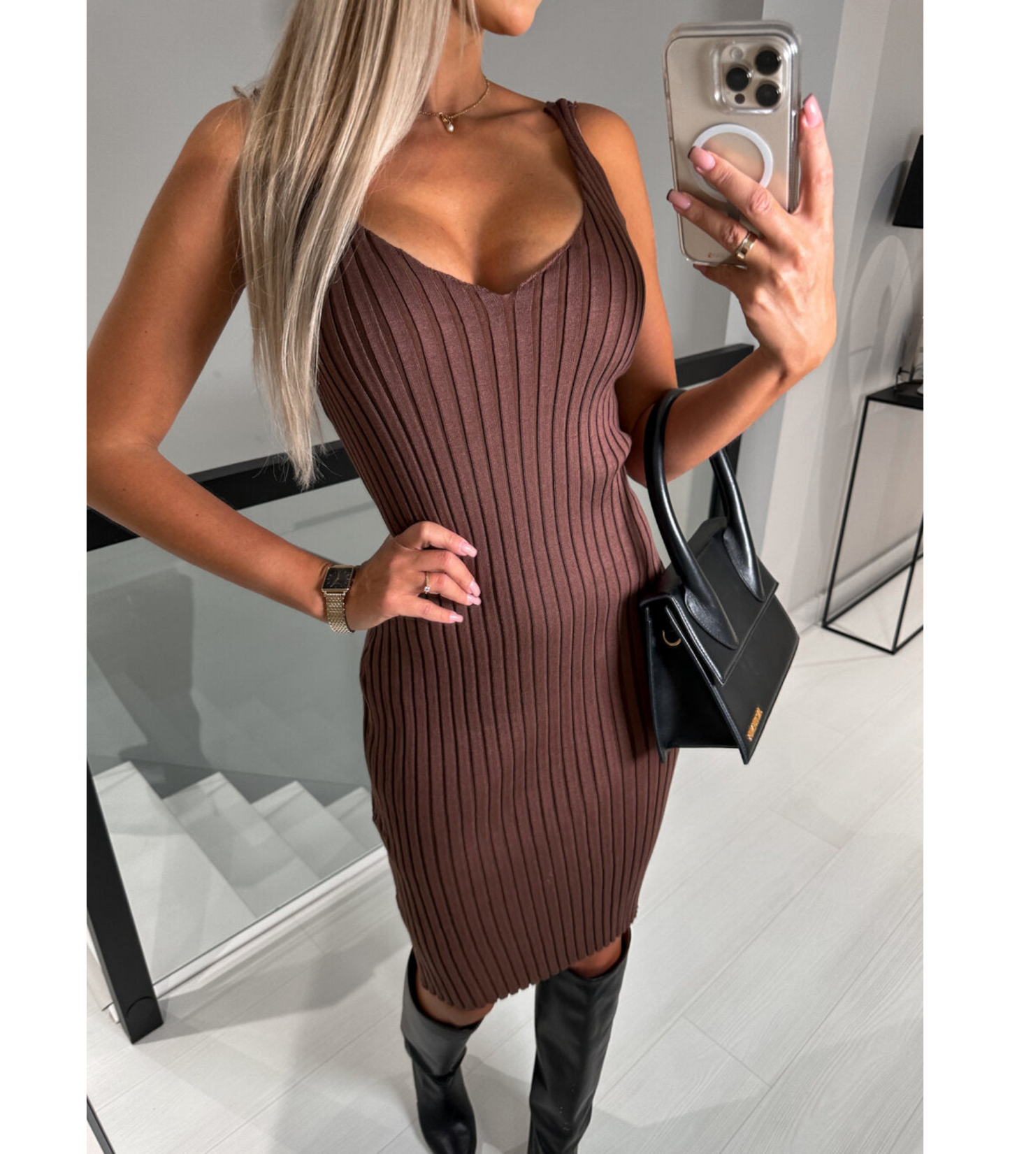 Celina - Gebreide Jurk & Trui Set