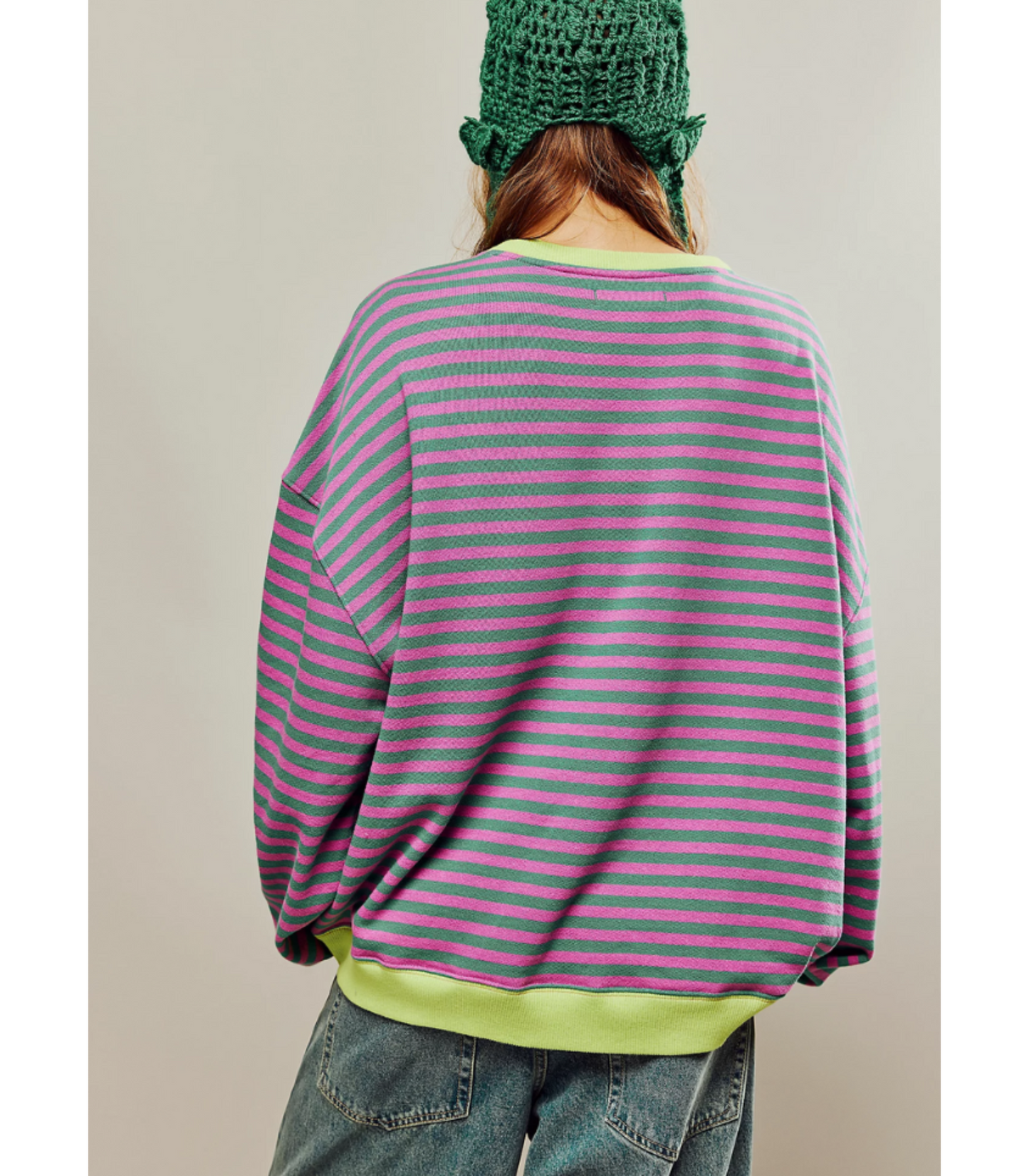 Sharina - Gestreepte oversized trui