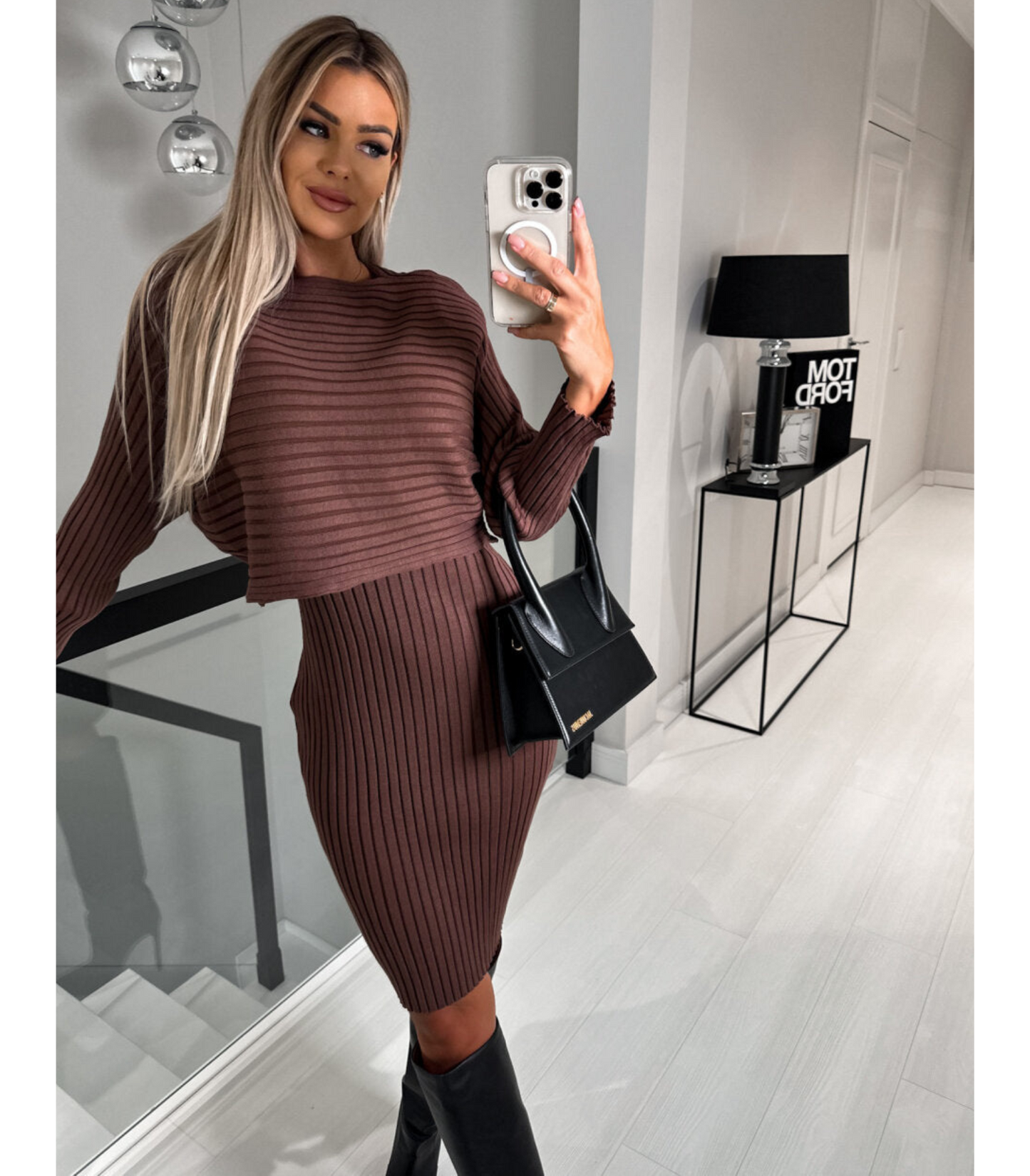 Celina - Gebreide Jurk & Trui Set