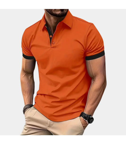 Floris - Stijlvol Oranje Herenpoloshirt