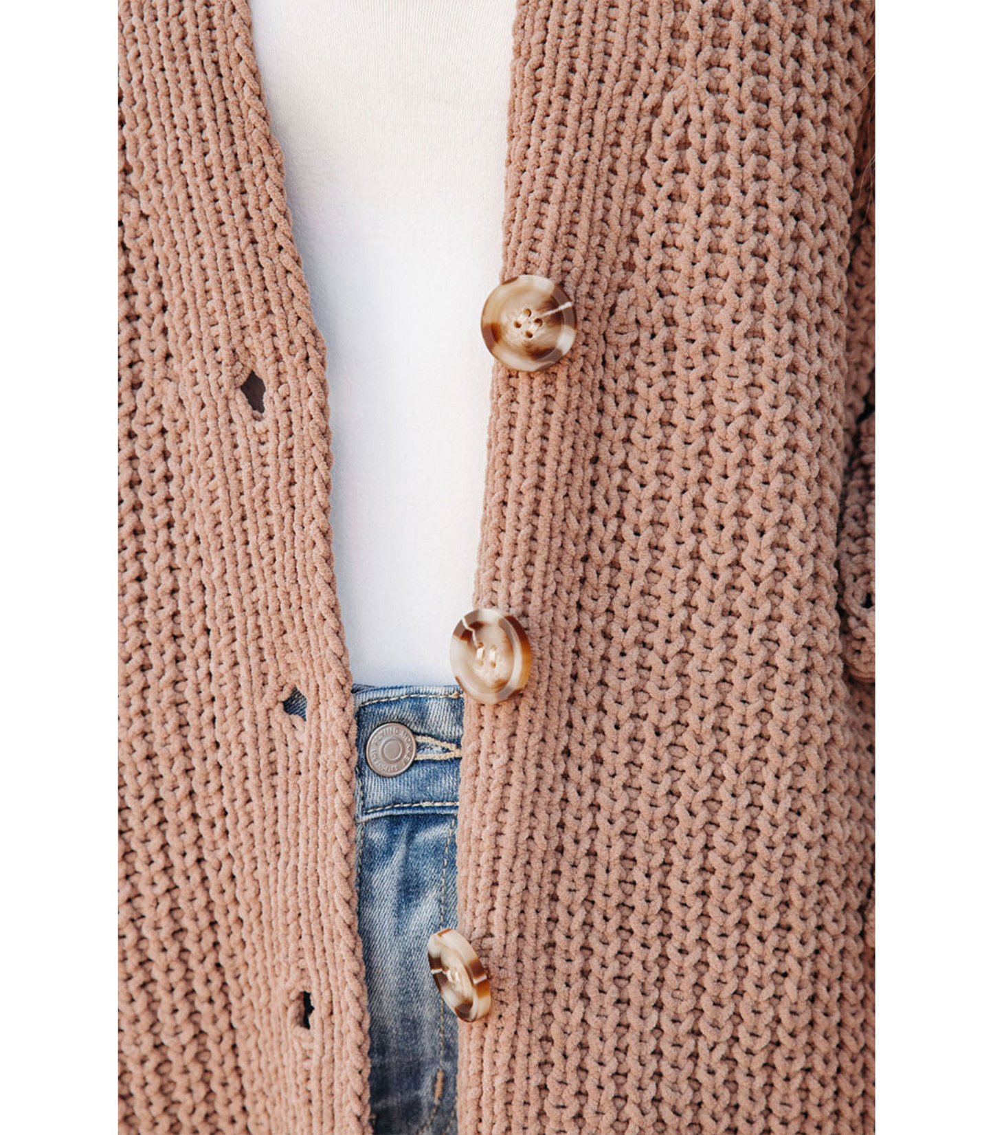 Amy - gebreide cardigan met knoopsluiting