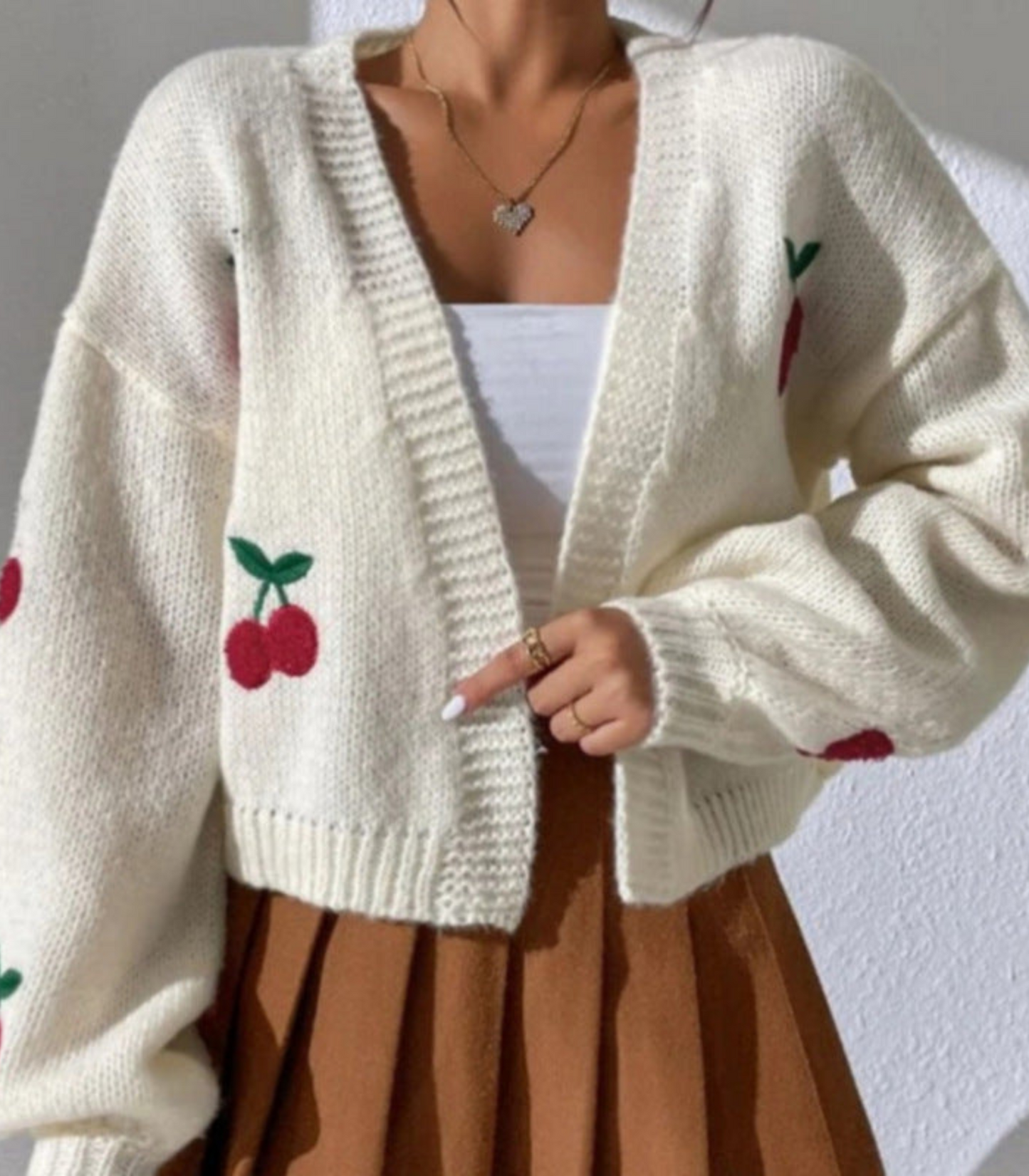 Zina - Vest Met Fruitmotief