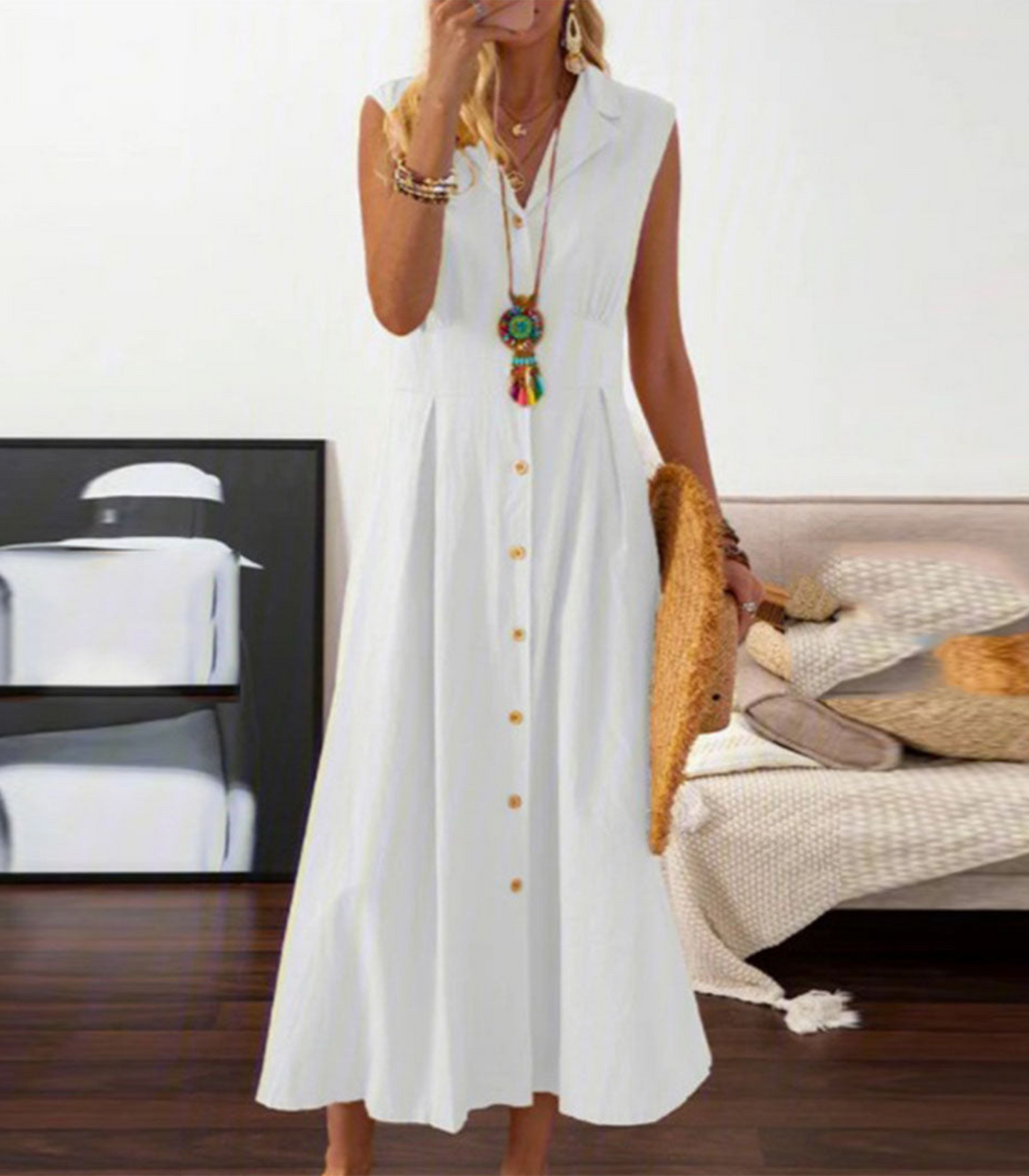 Sienna – Mouwloze Zomerjurk