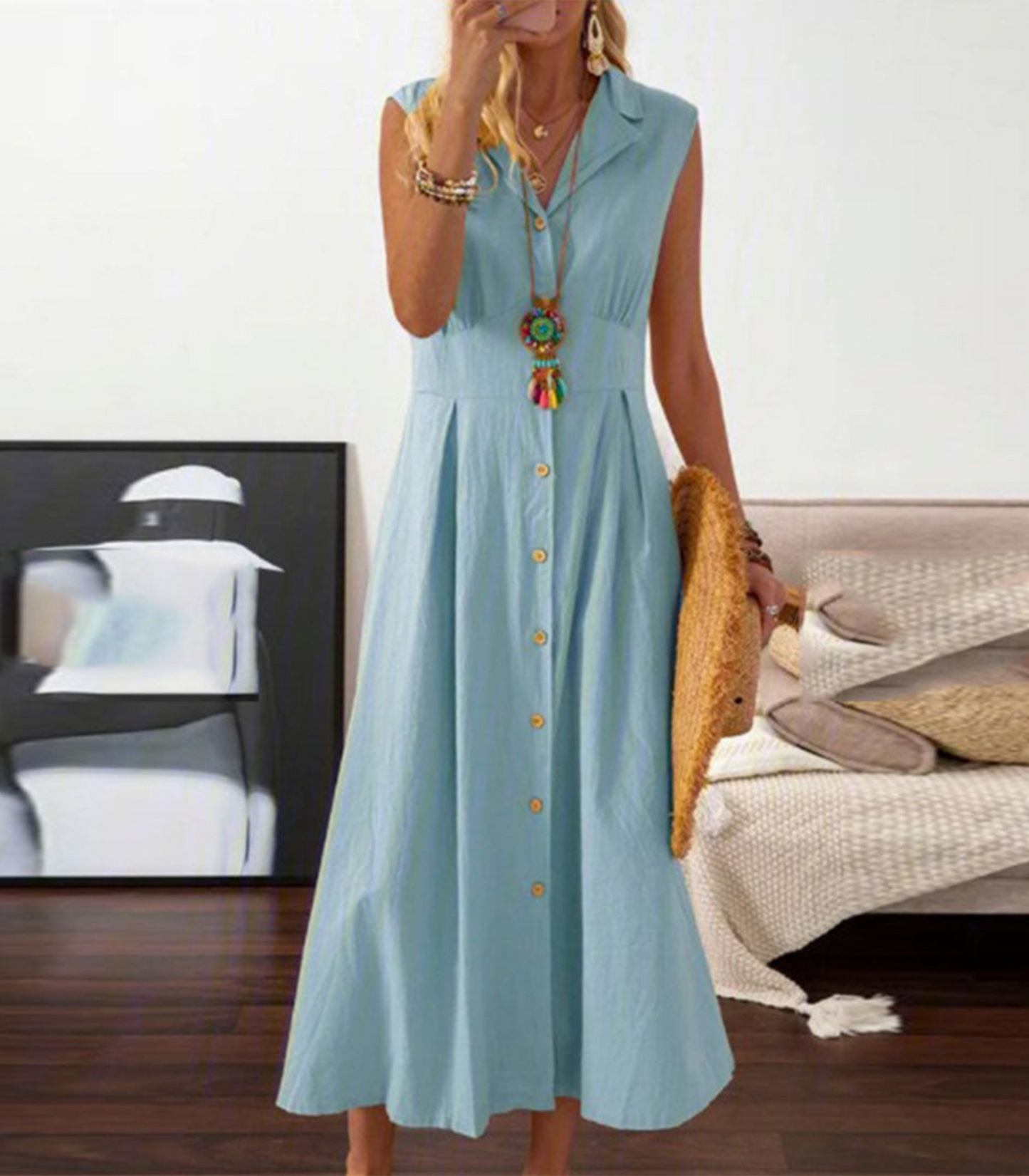 Sienna – Mouwloze Zomerjurk