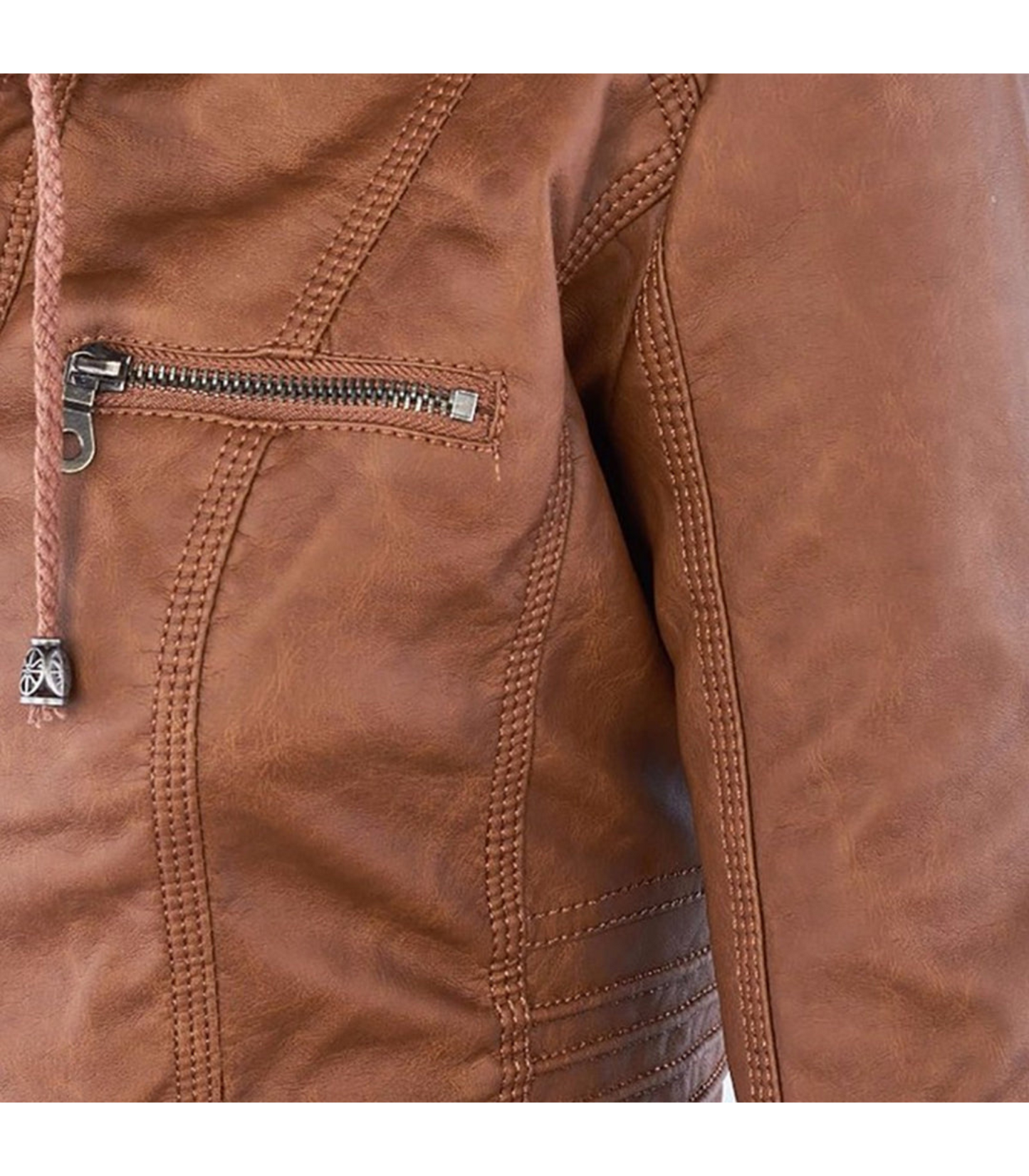 Elara - Leren zomerjas voor dames