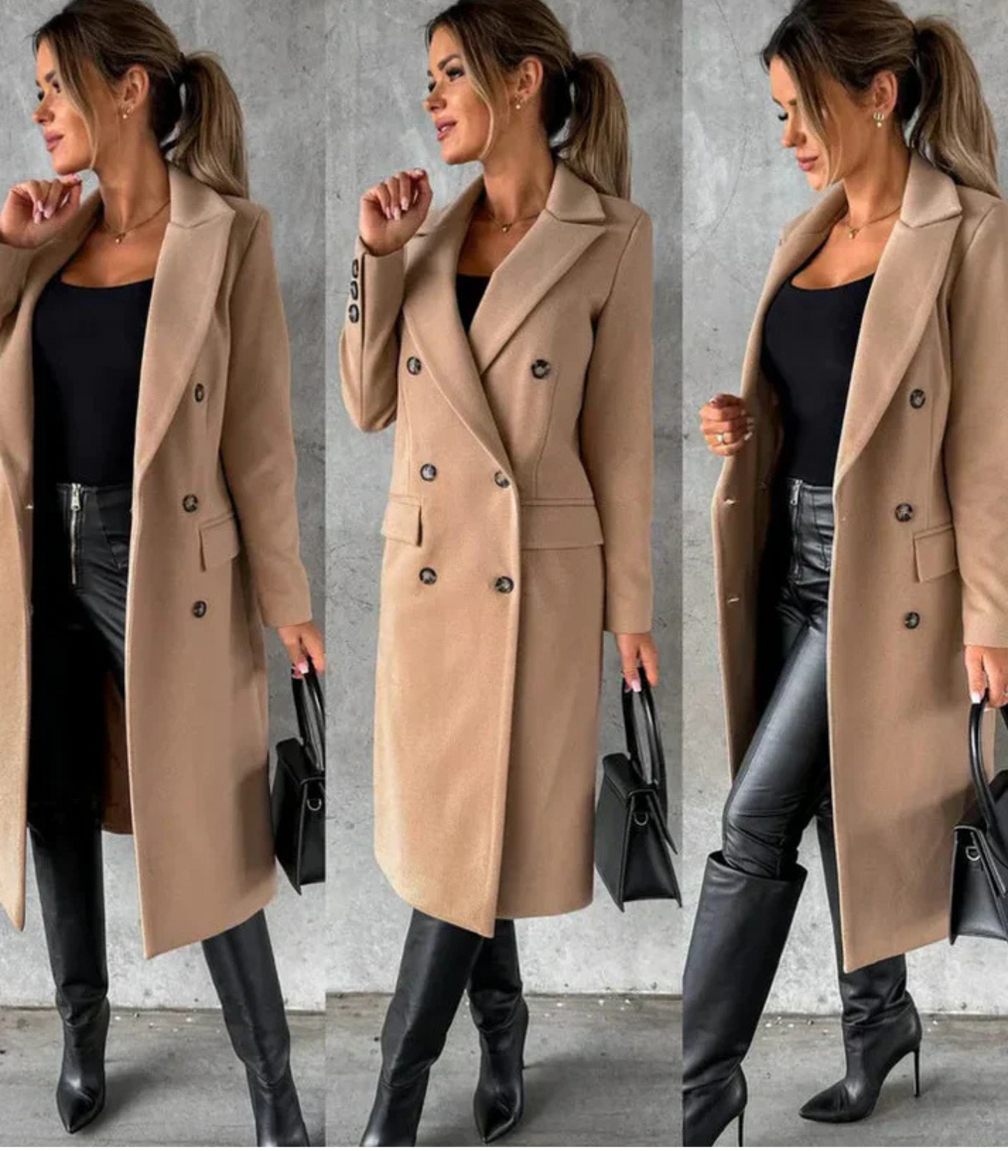 Odette - Long winter coat for women