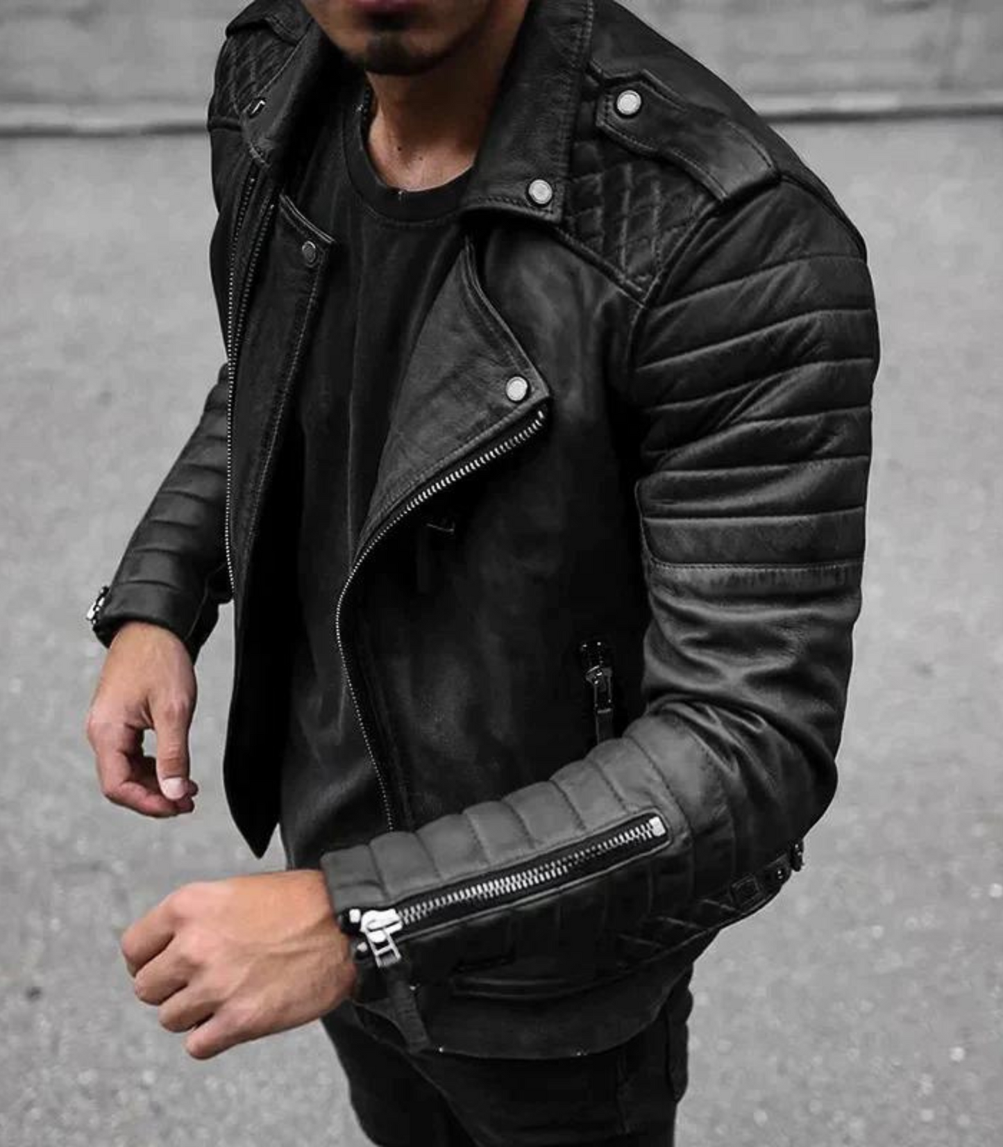 Mikey – Lerenlook jacket