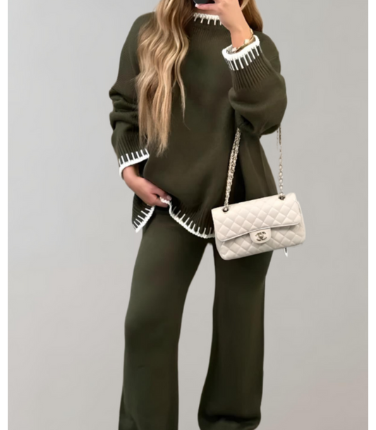 Michelle - Tweedelige set met top en wijde broek