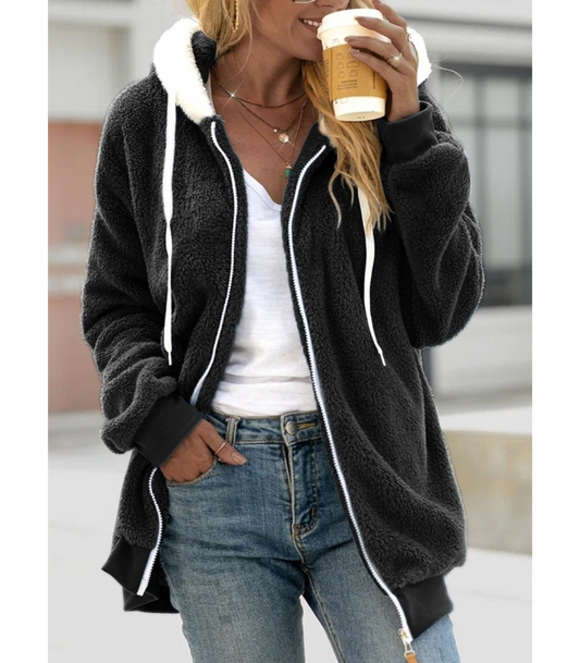 Emma – Comfortabel Fleece Vest met Capuchon voor Dames