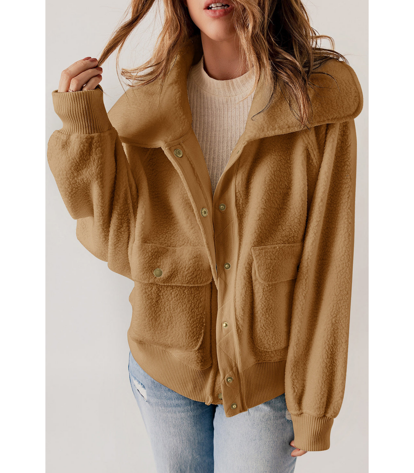 Quirine - Zachte jacket met capuchon