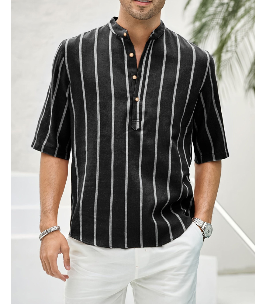 Willem - gestreept shirt met korte mouw