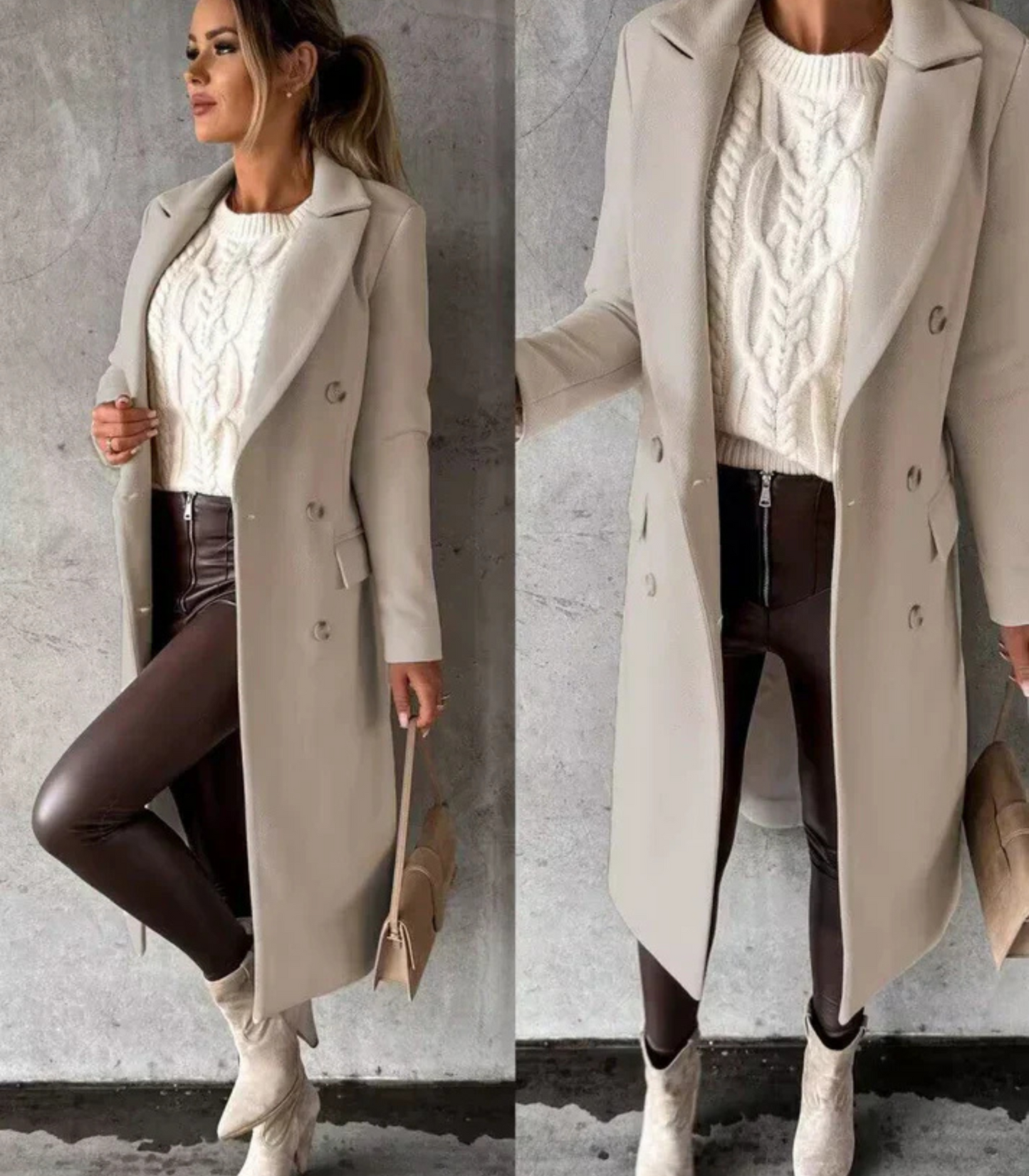 Odette - Long winter coat for women