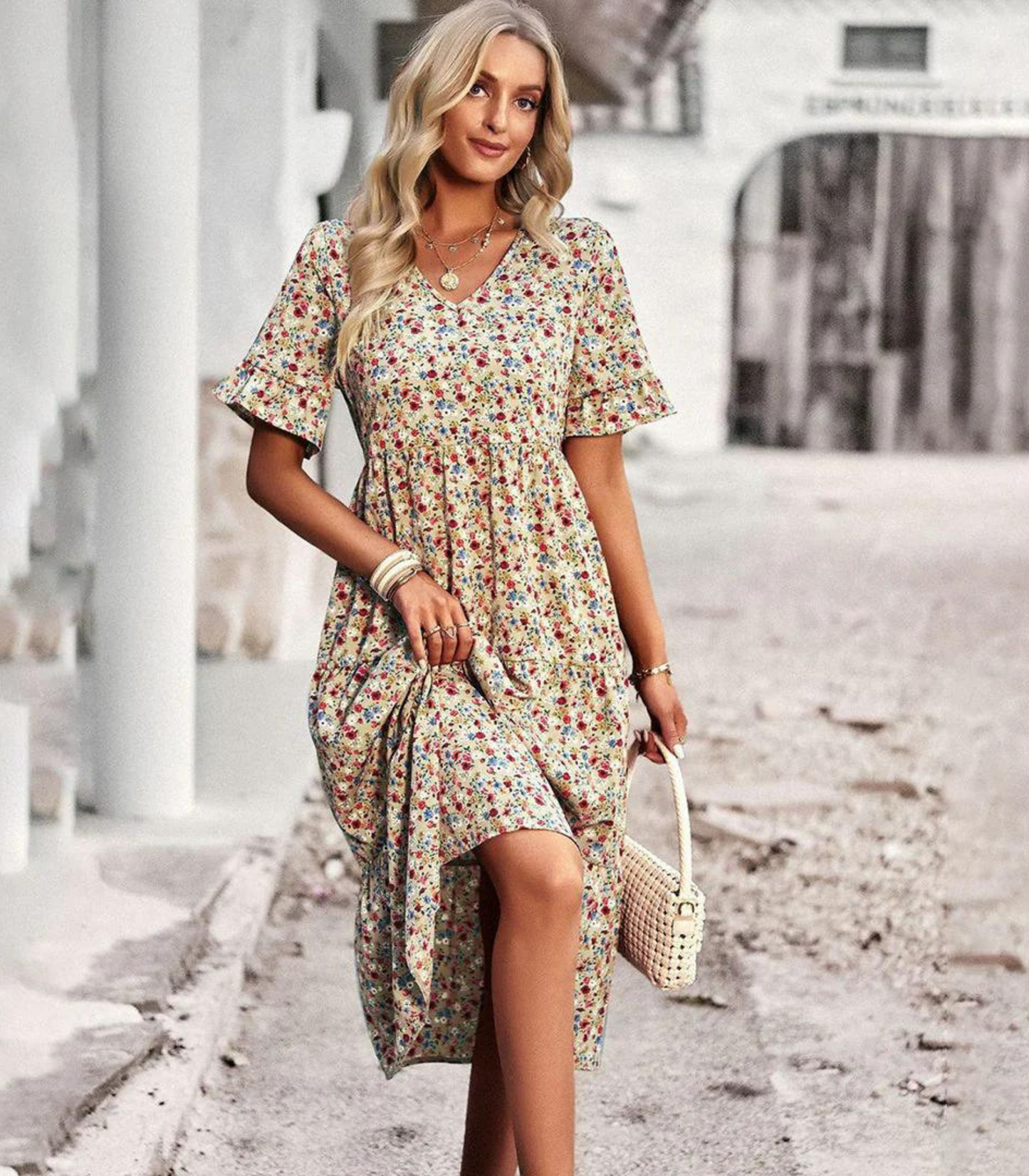 Lisa - zomerjurk met bloemenprint
