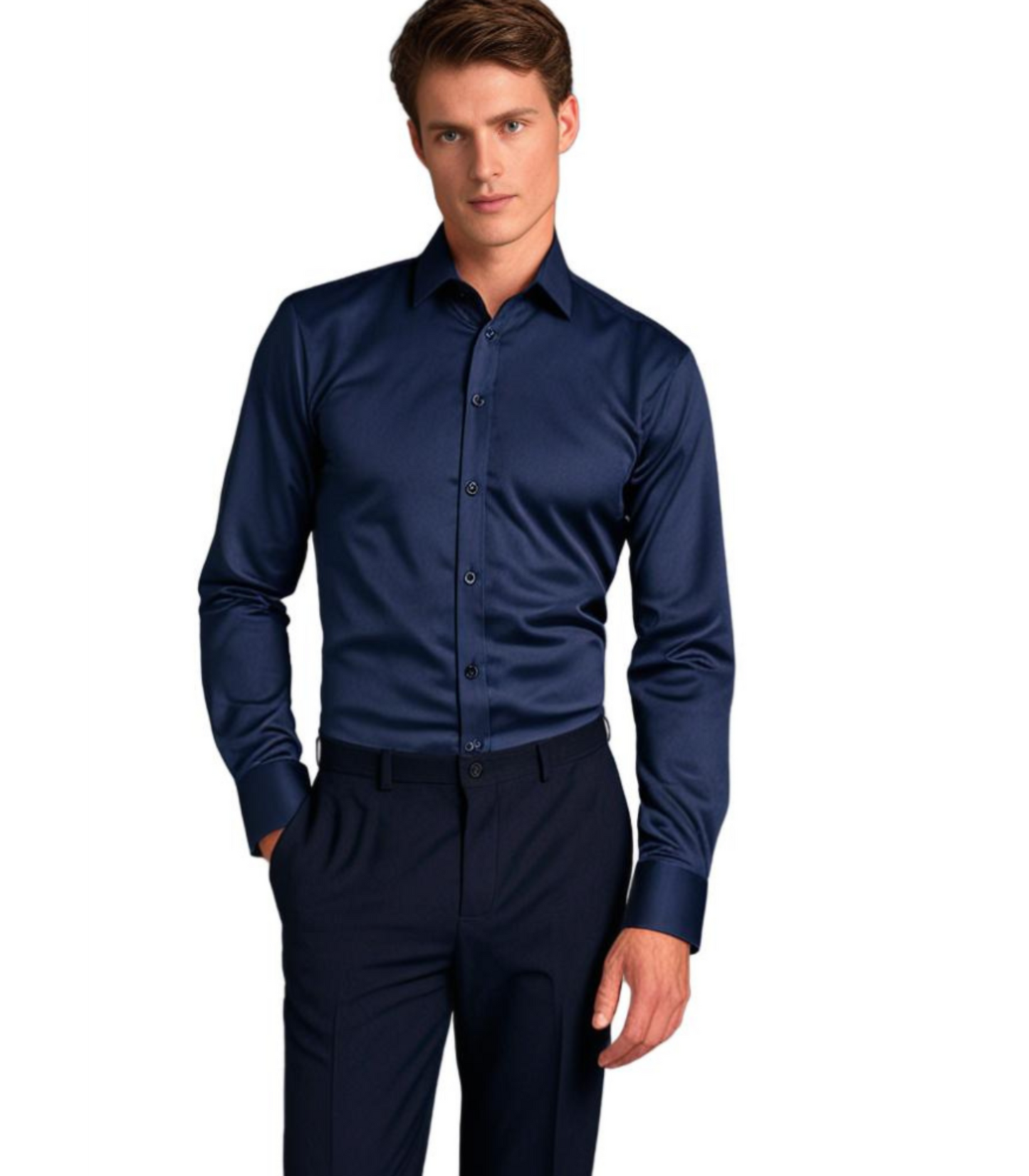 Thomas – Comfortabel Stretch Overhemd voor Heren