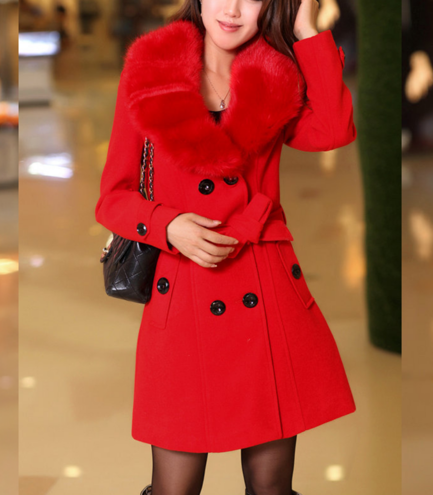 Nele - Trendy halflange winterjas